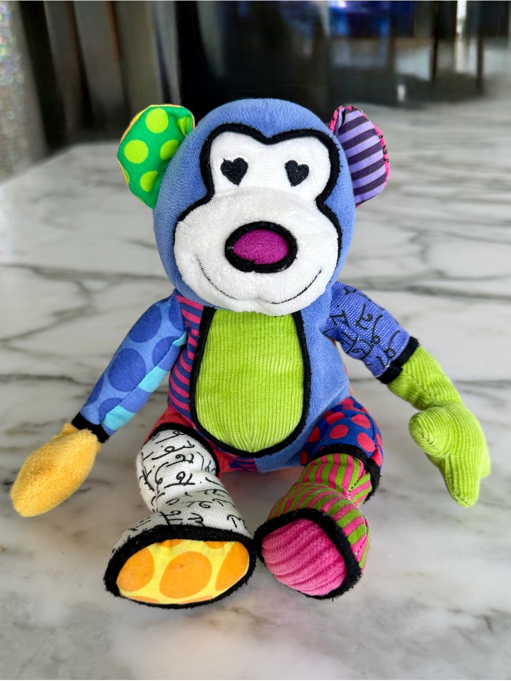 Romero Britto Matisse Plush Monkey
